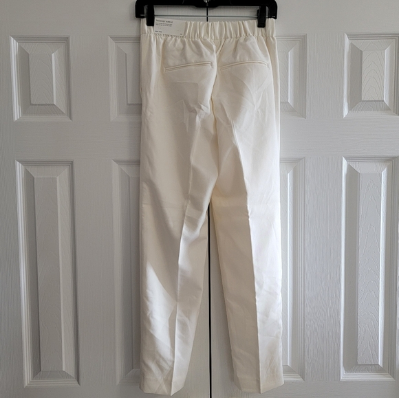 Ann Taylor Easy Ankle High Rise Pull On Pant, White, Women's Size XXS - Picture 7 of 11